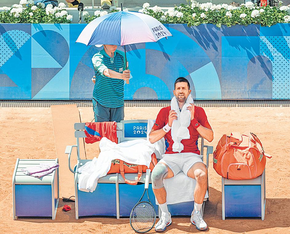 Men's tennis body buckles: Games to be paused, stopped if heat hits break point