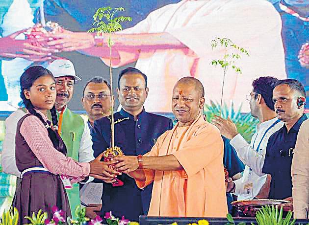 Mega plantation a way to turn heatwave into green wave, says CM Adityanath