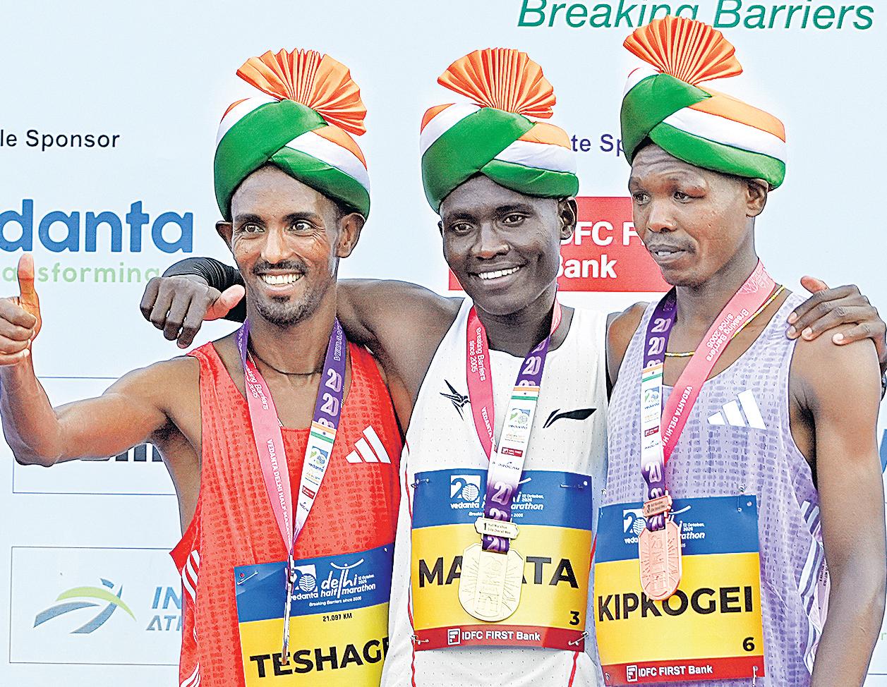 Delhi half marathon: Kenya’s Matata and Lilian win in contrasting fashion