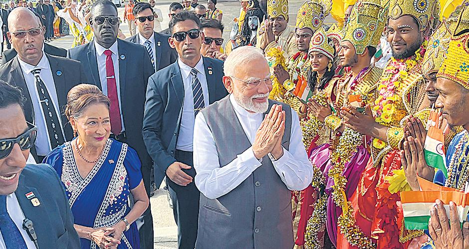 Modi hardsells India to diaspora on visit to Trinidad and Tobago, hails cultural link