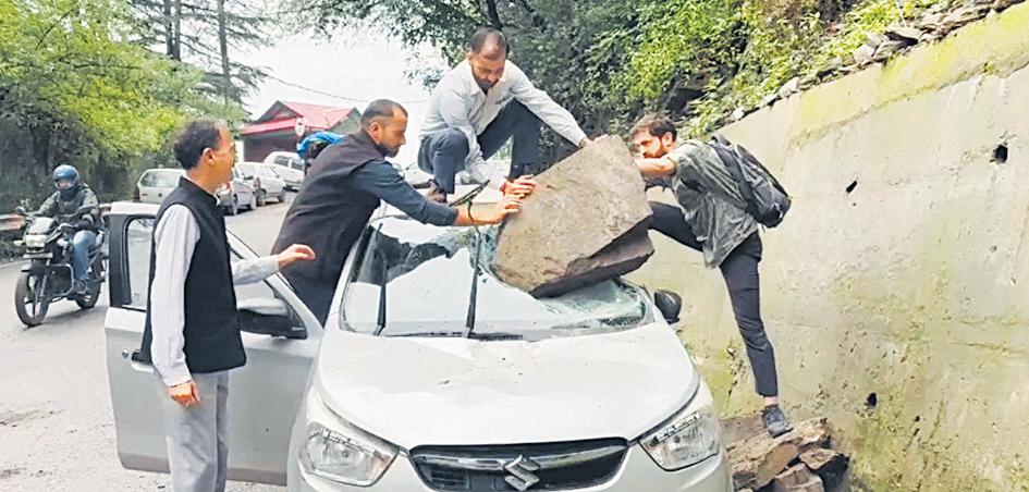 Himachal health minister visits disaster-hit Dharampur in Mandi