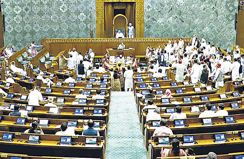 LS adjourned 4 times amid protests by Oppn