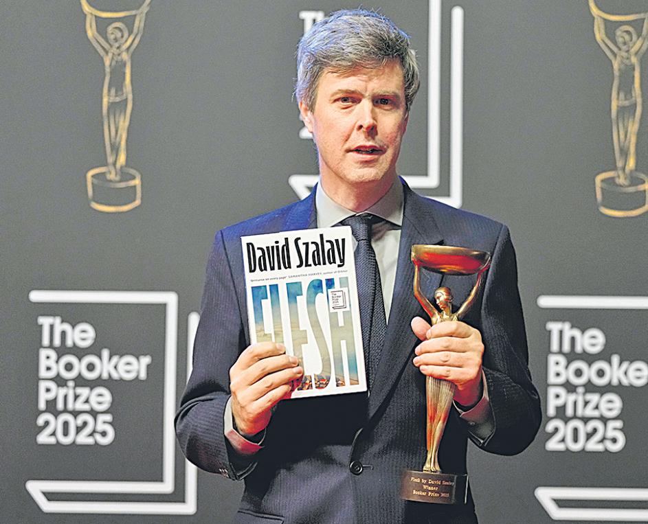 David Szalay wins Booker for fiction with earthy novel ‘Flesh’