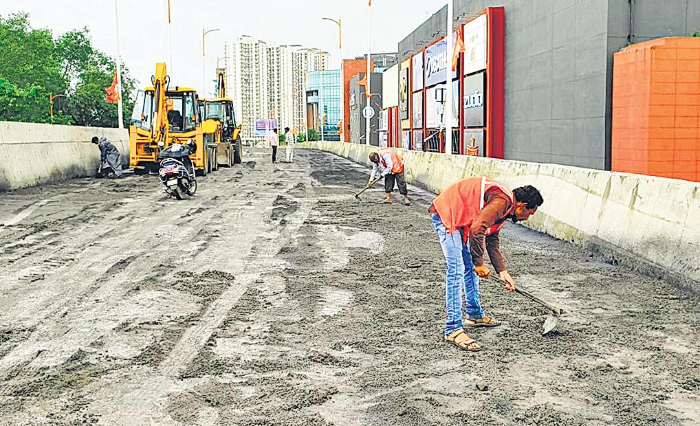 Palava flyover a ‘skidding zone’, four days after its inauguration