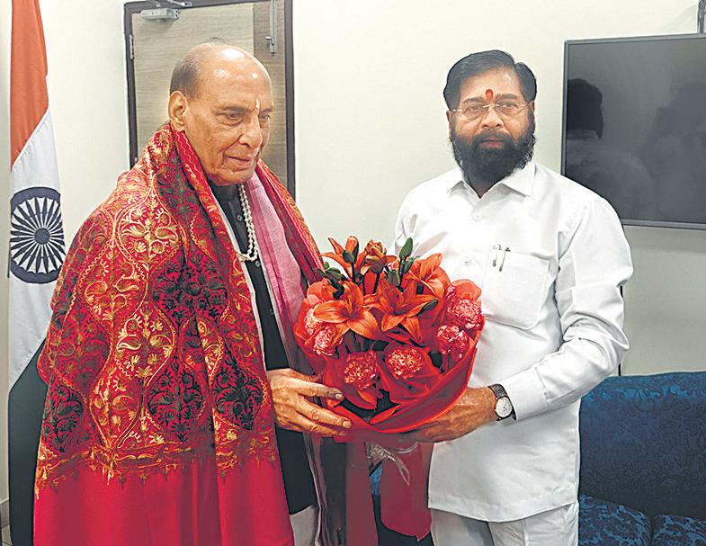 Shinde in Delhi amid a swirl of rumours and min's I-T notice