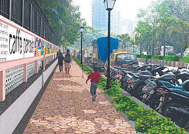 Walking plaza in Colaba takes shape