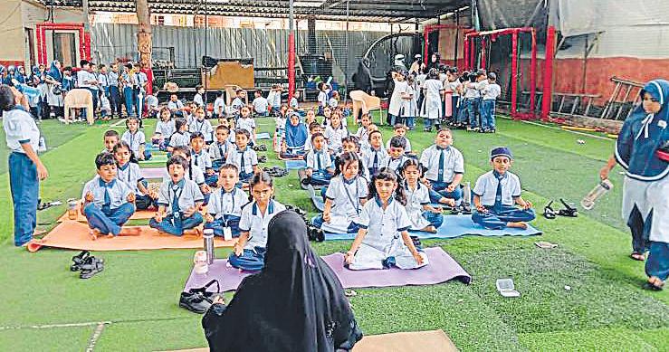 Celebrating Ashadi ekadashi at Ahilya Vidya Mandir School