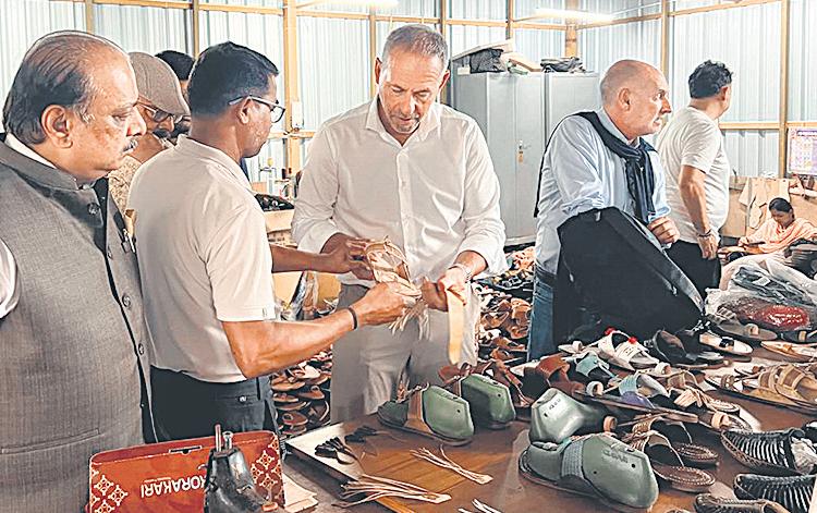 Prada team visits Kolhapuri craftsmen ahead of 'Made in India' partnership