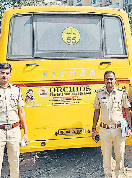 Principal booked for improper bus papers