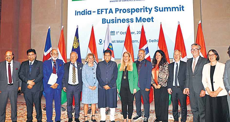 India-EFTA free trade deal comes into force; to strengthen ‘Make in India’, says minister