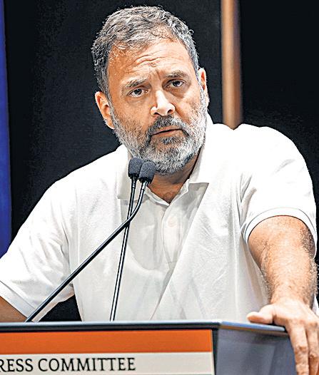 Rahul alleges 'attack' on democracy, BJP hits out