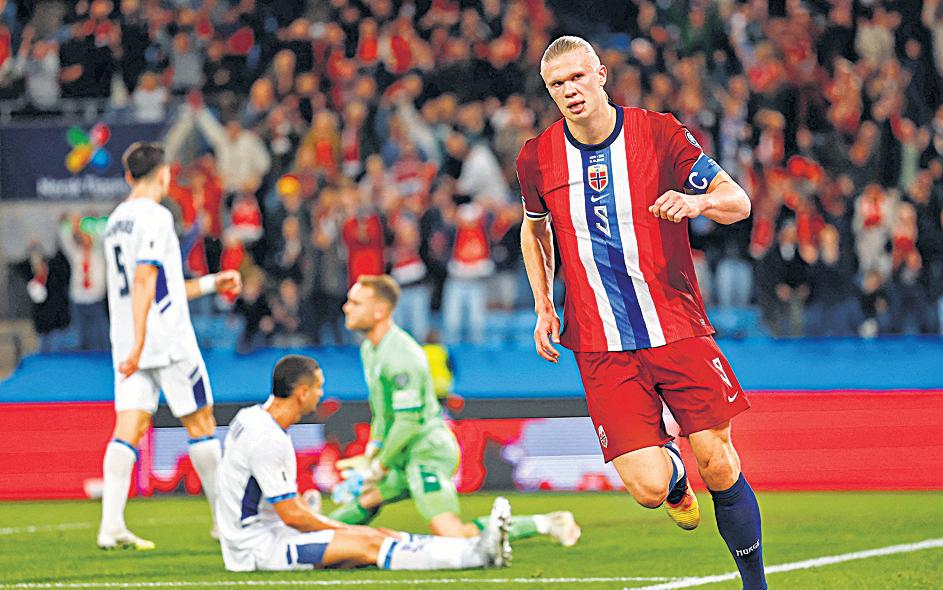 Haaland guides Norway closer to World Cup berth