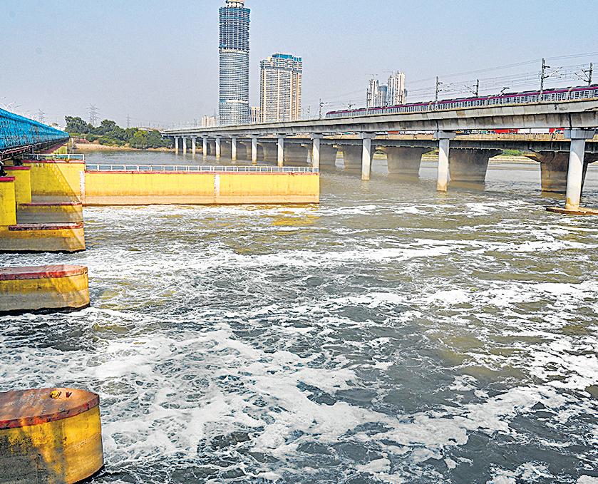Ahead of Chhath, govt vows to stop Yamuna froth with chemicals, boats