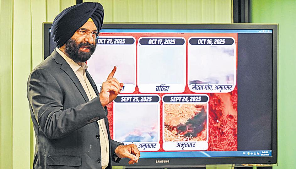 Sirsa blames stubble burning in AAP-led Punjab for city’s pollution