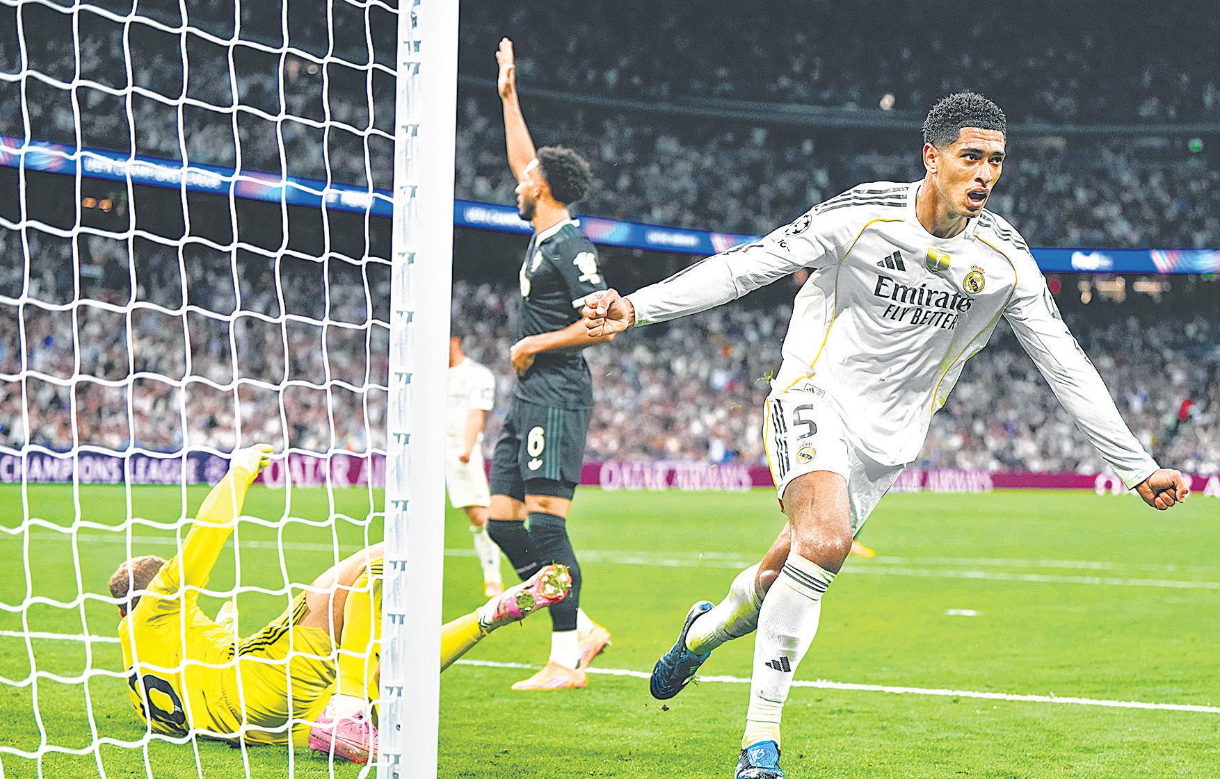 Bellingham taps in rebound, helps Real get into Clasico mood with win over Juventus