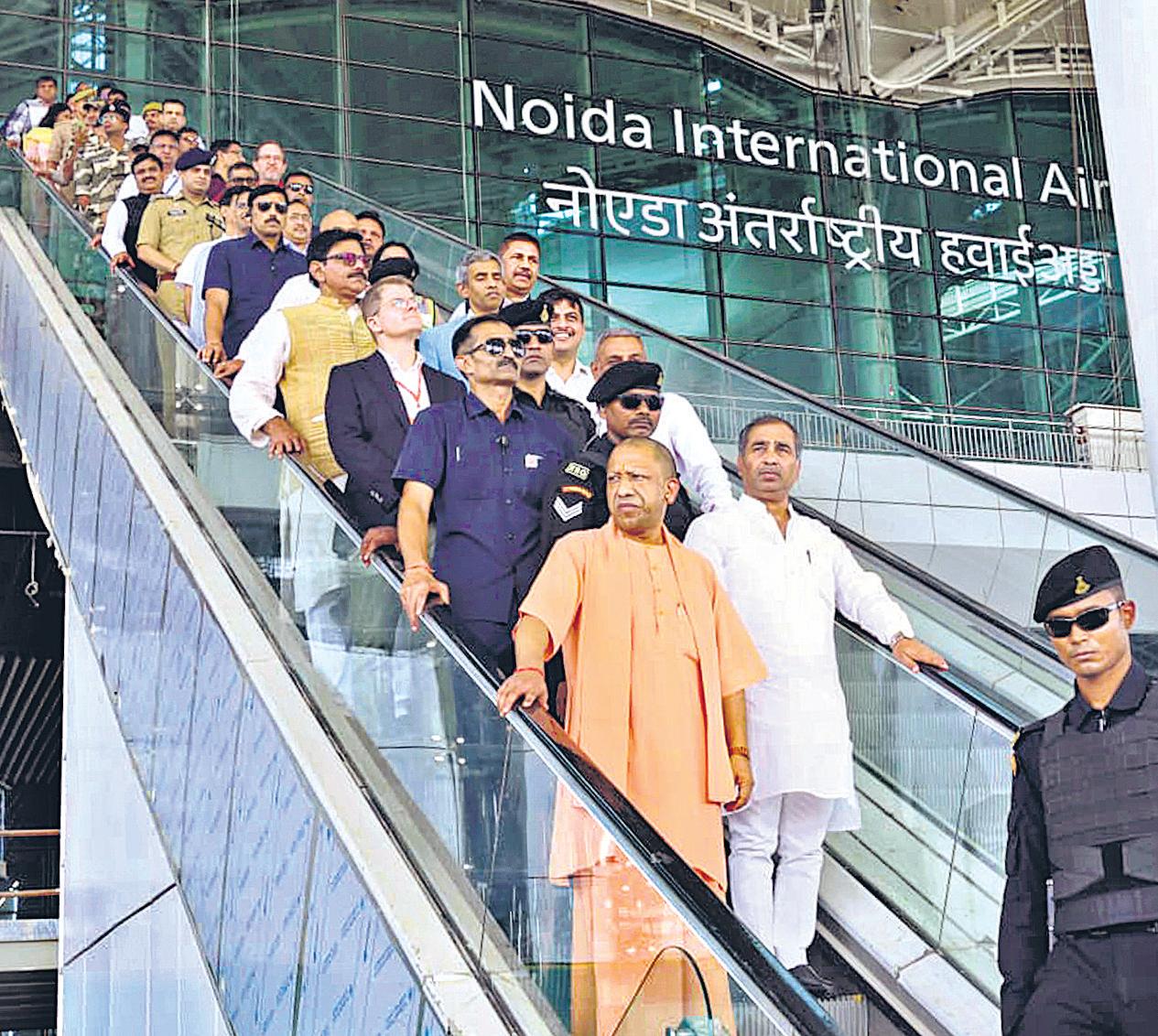 UP CM reviews Noida airport work as inauguration day inches closer