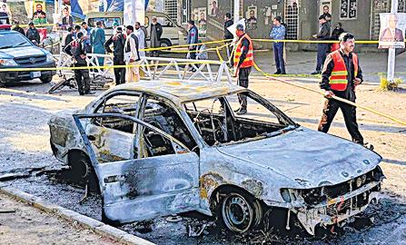 12 killed, 27 injured in suicide bombing at Islamabad court