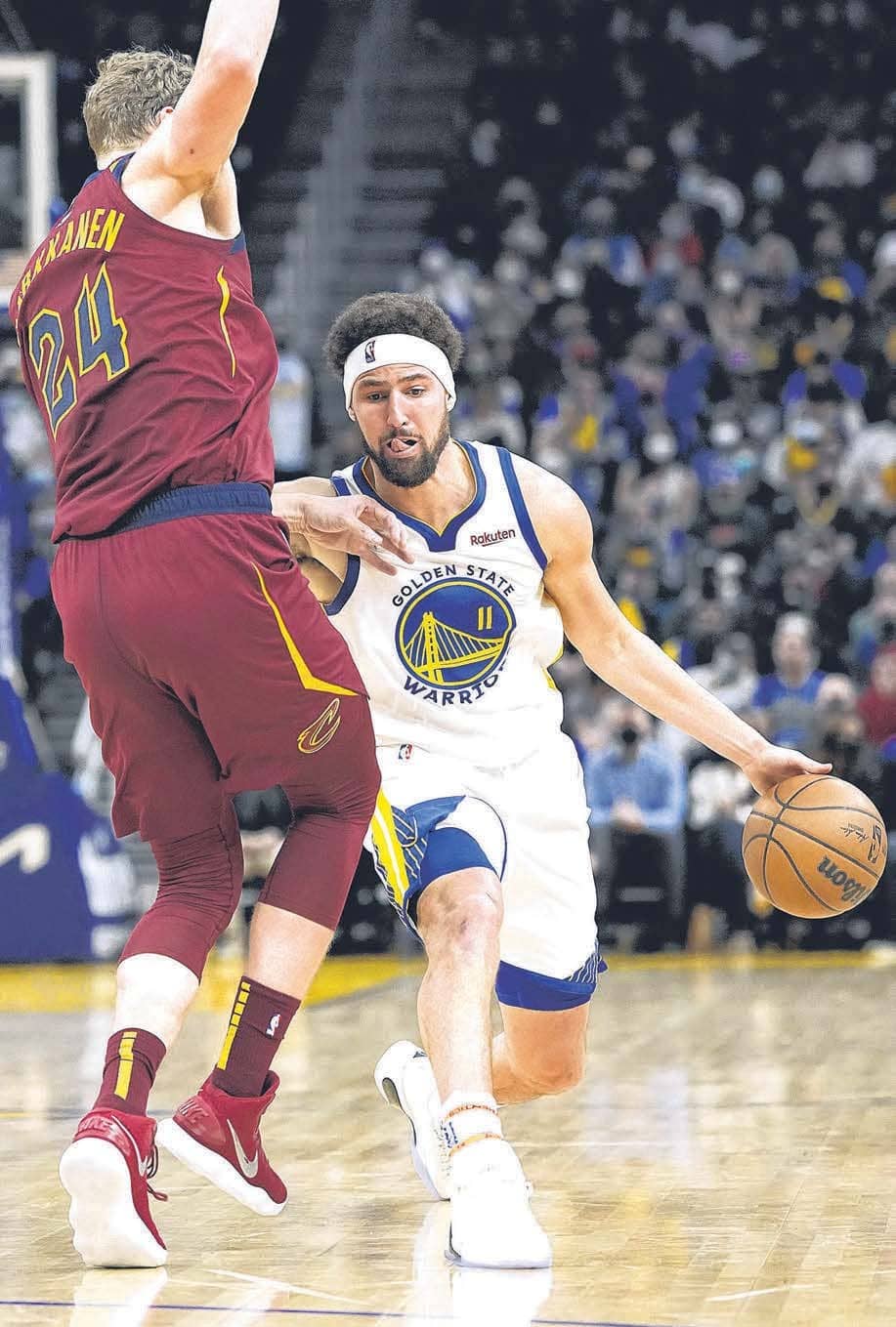 THOMPSON MAKES A SPLASH ON KLAY DAY