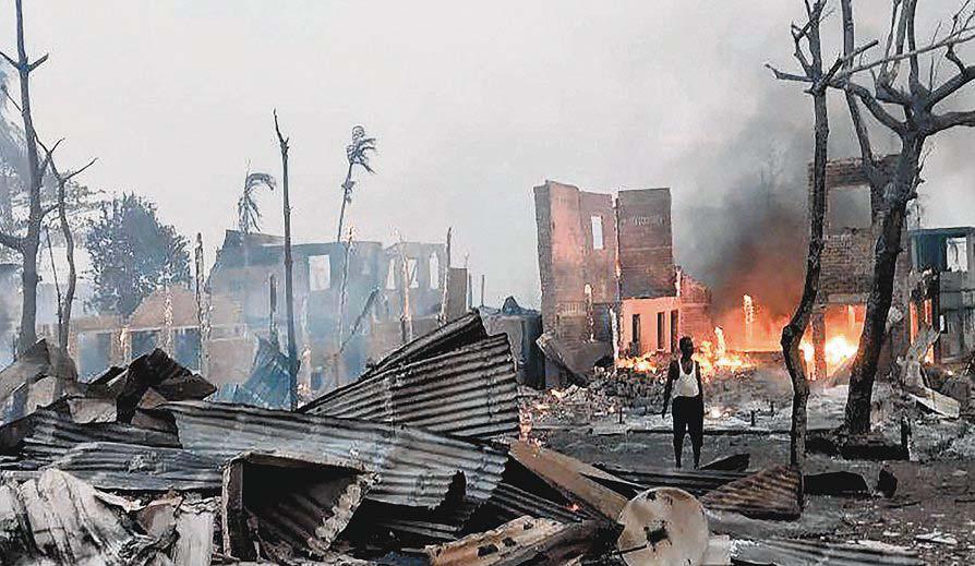 Myanmar junta air strike kills 40 in Rakhine state: Reports