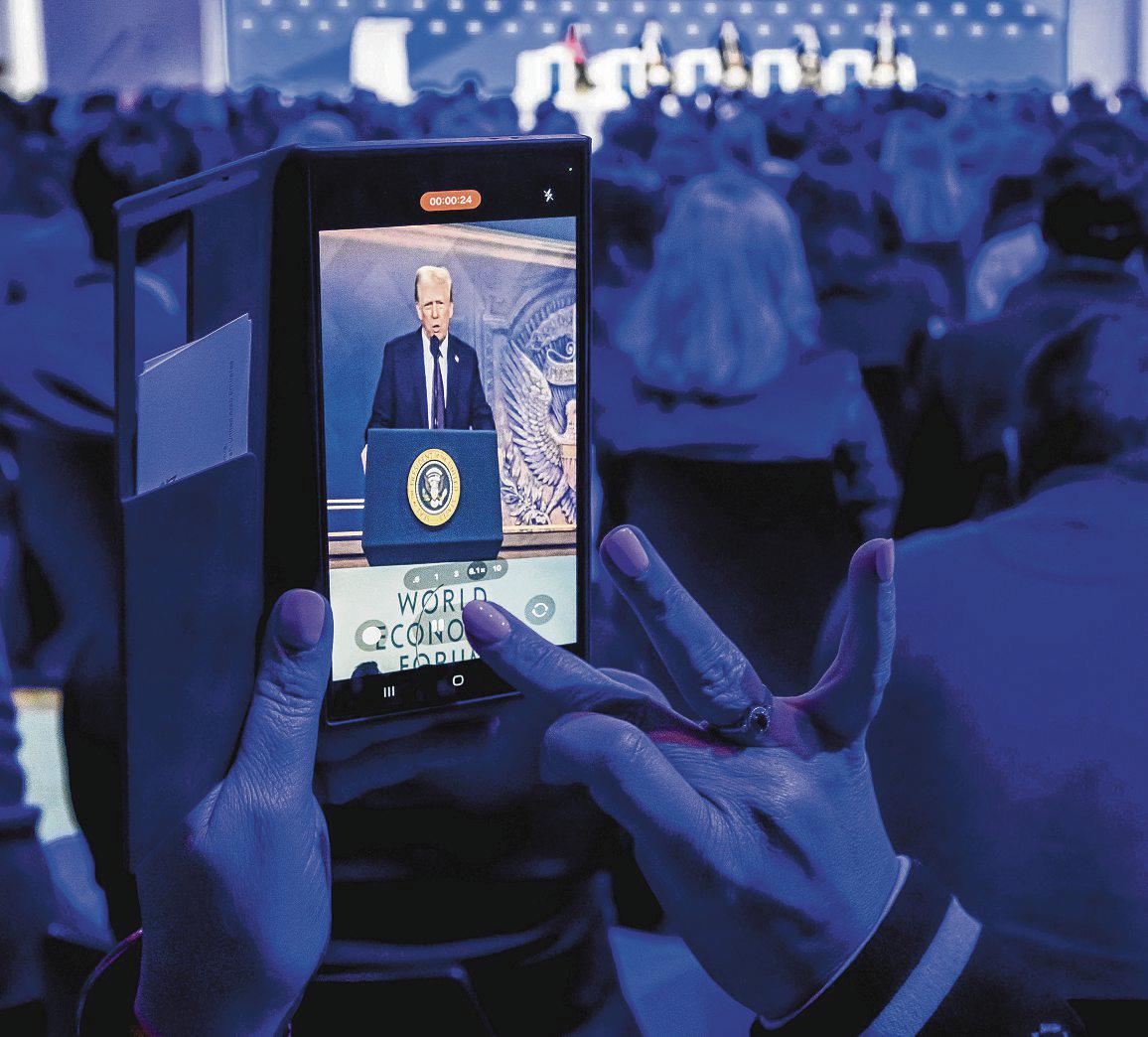 Donald Trump is telling the world that only one country leads it