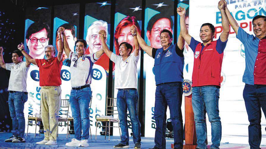 Marcos and Duterte wage war of words in mid-term polls campaign