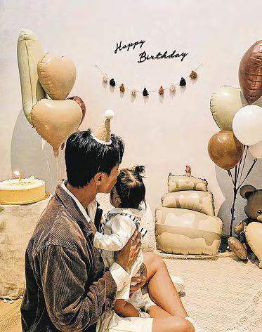 Desmond Tan's joy as daughter turns one