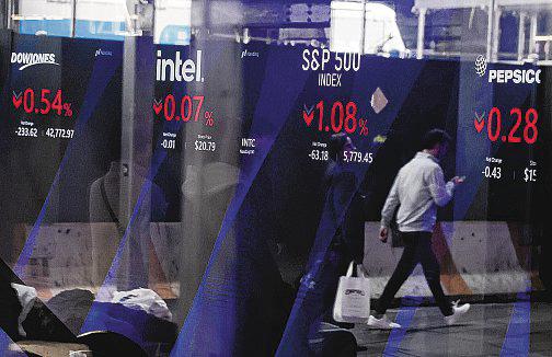 US markets trailing the world as the aura of America First fades