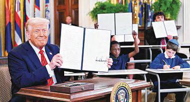 Trump Signs Order on Education Dept