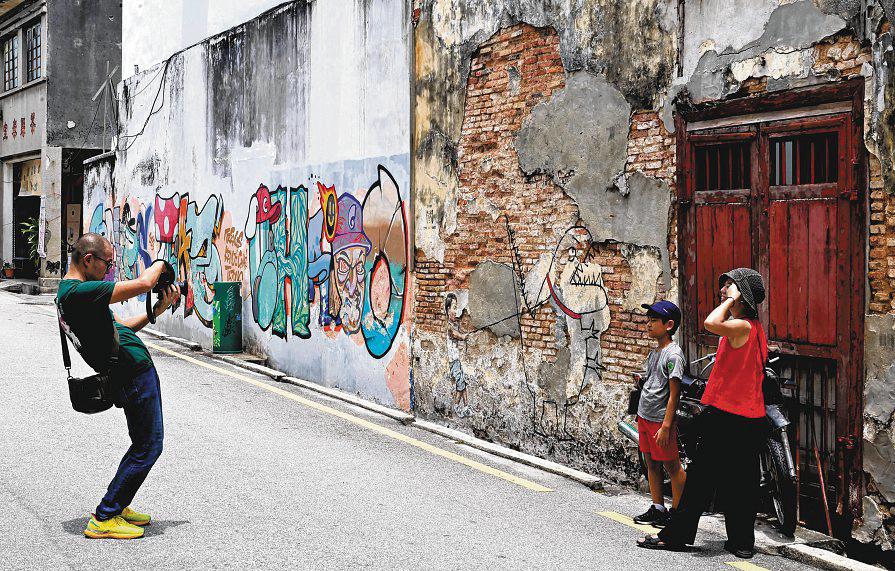 Iconic Penang heritage zone marred by ugly graffiti