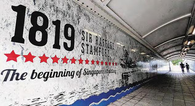 Maritime heritage. Mural should reflect Singapore's history more accurately