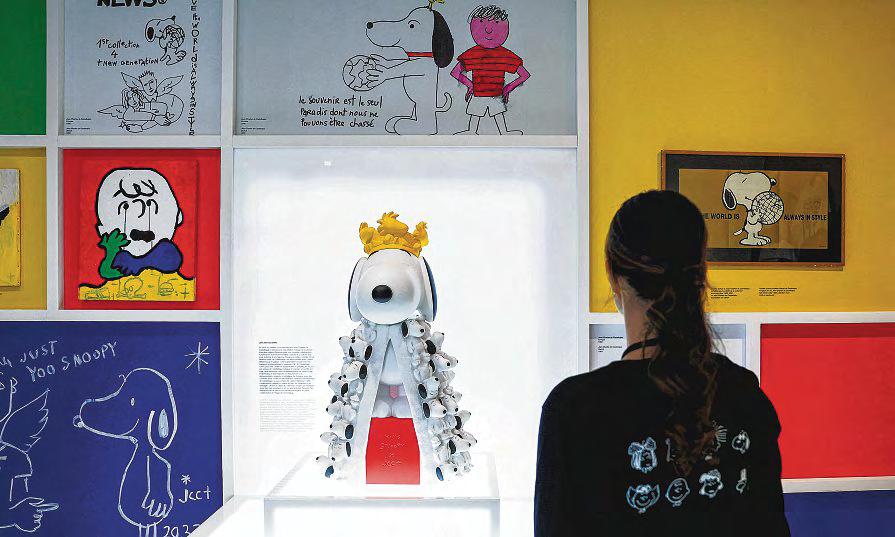Snoopy the fashion icon celebrated in Paris exhibition