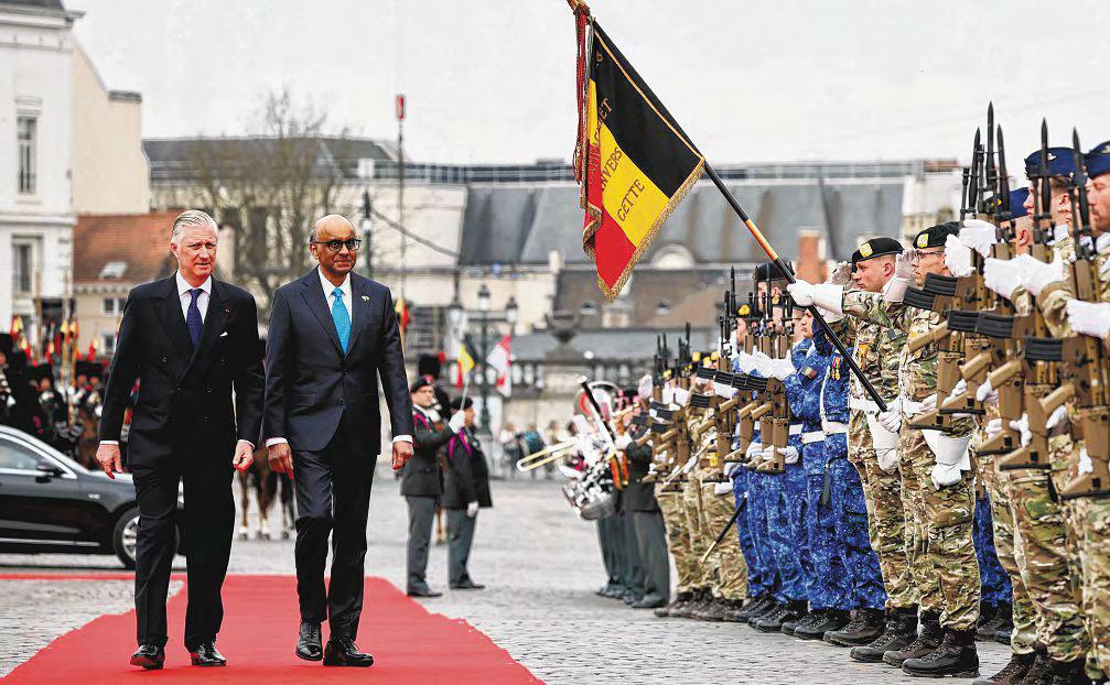 Belgian Royals Roll Out the Red Carpet for President Tharman