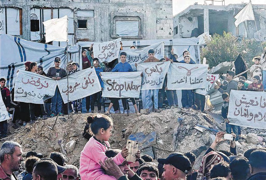 Palestinians voice frustration with Hamas in rare Gaza protest
