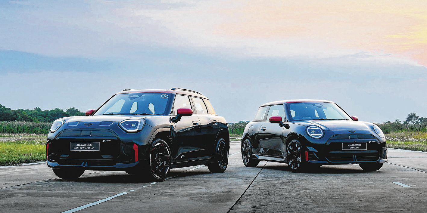 First electric Mini JCWs hit the track