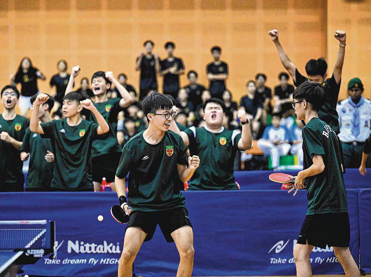 RI End Five-Year Drought in B Div Boys' Table Tennis