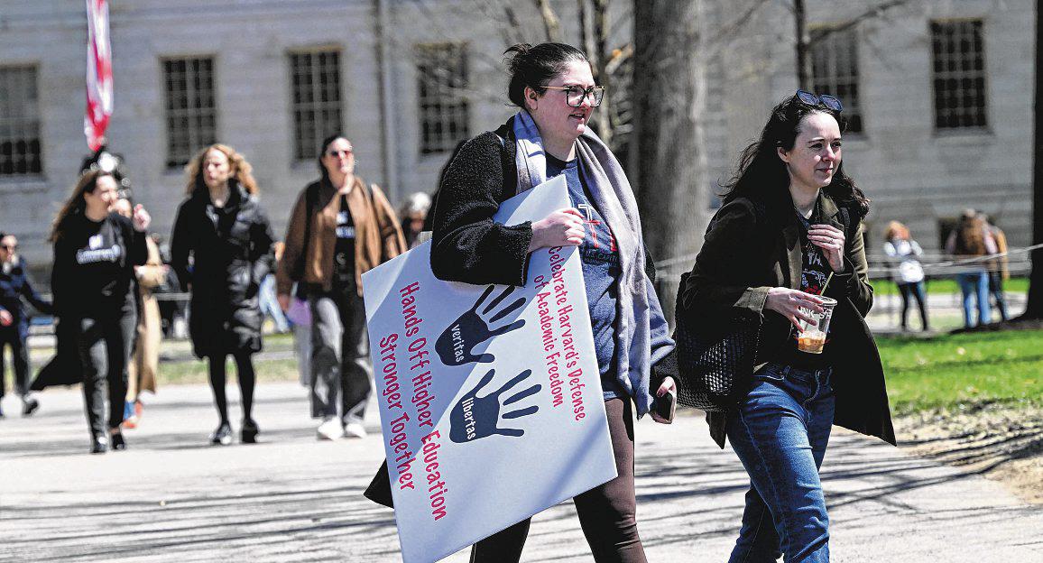 Amid university protests, Trump calls Harvard 'a disgrace'