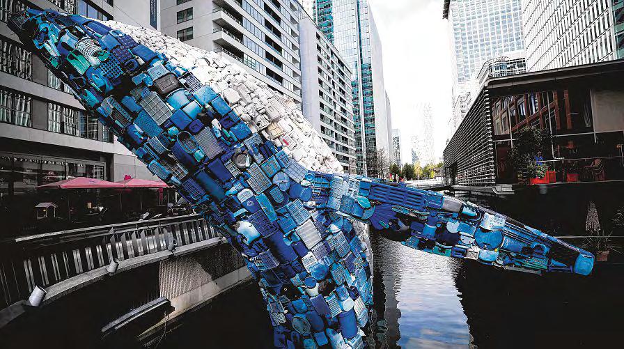 London whale sculpture may contain 2011 tsunami debris