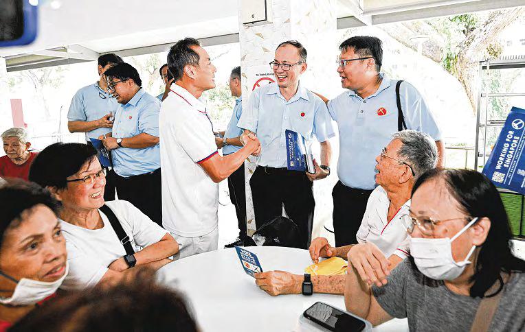 PAP and WP teams spotted on the ground as they battle for votes in East Coast GRC