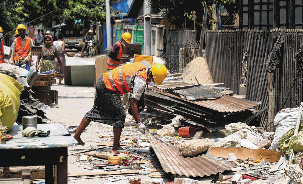 Myanmar marks month of misery since historic quake