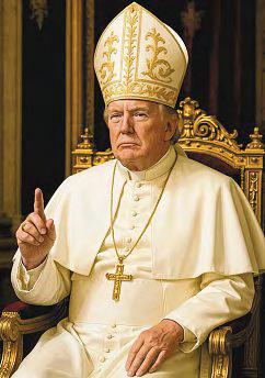 Trump says he 'had nothing to do with' image of himself as pope