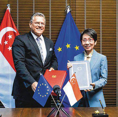 Singapore and EU Sign Digital Trade Agreement, Deepening Cooperation Amid Global Uncertainties