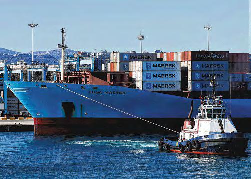 Maersk left its profit outlook unchanged, projecting 2025 underlying earnings before interest, taxes, depreciation and amortisation in a range of US$6 billion (S$7.8 billion) to US$9 billion.