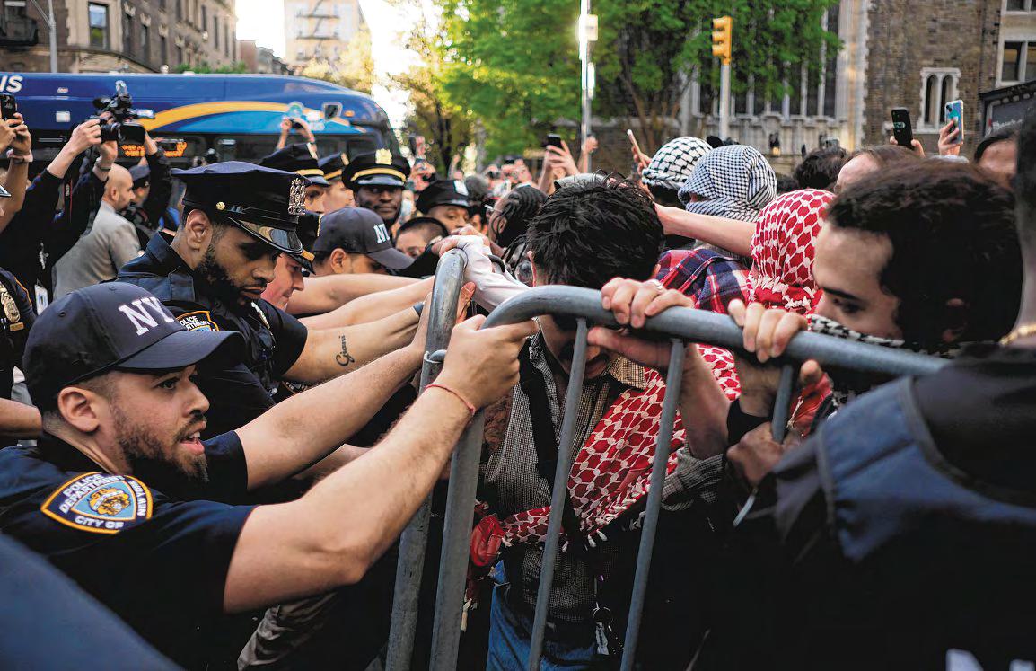 80 Arrested After Masked Protesters Spark Chaos at Columbia University