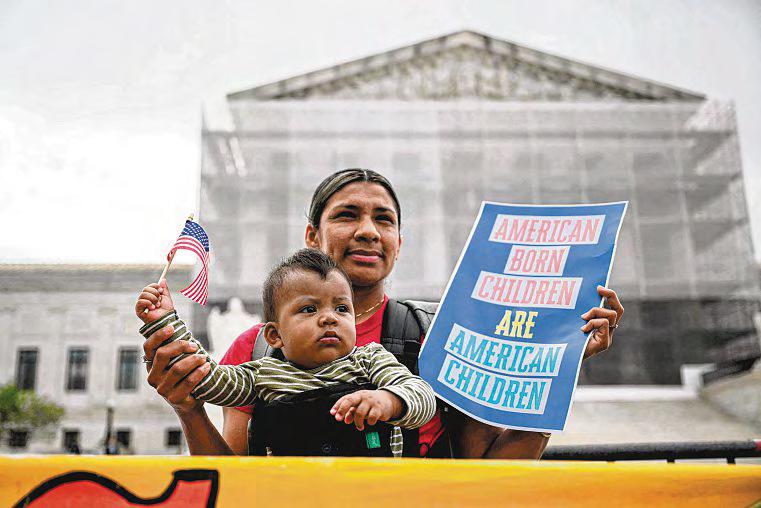 Apex court grapples with Trump's bid to restrict birthright citizenship