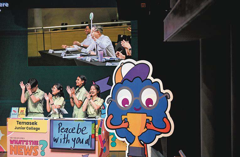 Temasek JC wins first place, takes home $4k in ST's What's The News? quiz competition