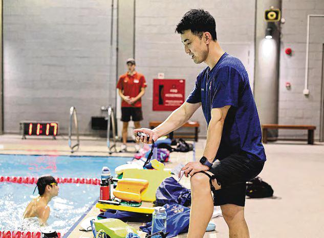 New Swimming Coach Excited by Teen Talent
