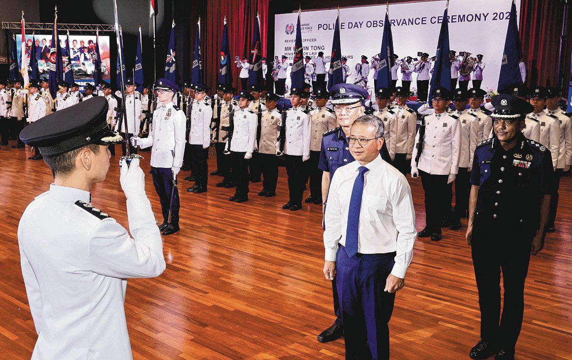 Minister thanks them for keeping Singapore safe as Police National Service marks 50 years