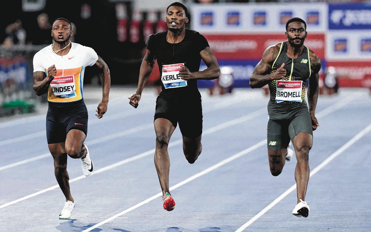 Bromell overcomes 'a lot of jitters' for season's fastest 100m in 9.84sec