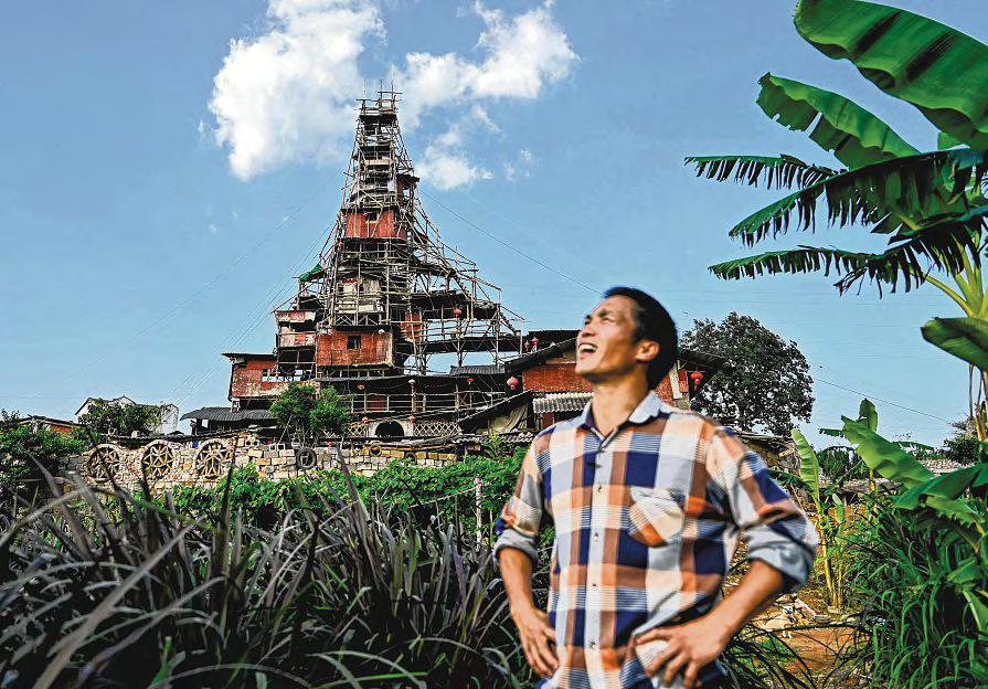 Chinese man defies demolition orders to build madcap rural home