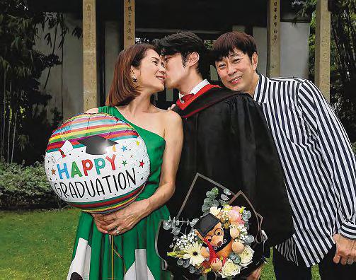 Local actress Pan Lingling's son graduates with first-class honours